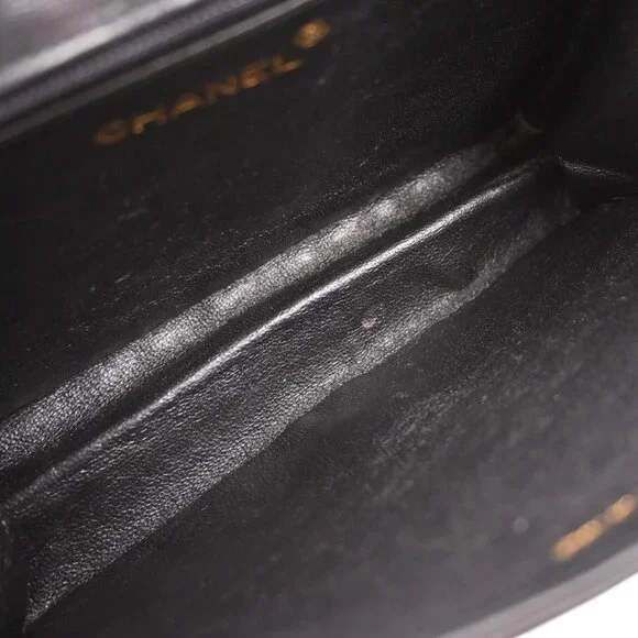 Chanel Black Lambskin Full Flap Shoulder Bag 116663 - Picture 7 of 10